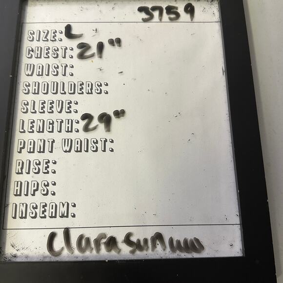 Clara Sun Woo Top Womens Large Animal Print 3/4 Sleeve Ruffle V Neck Slit - Picture 6 of 6